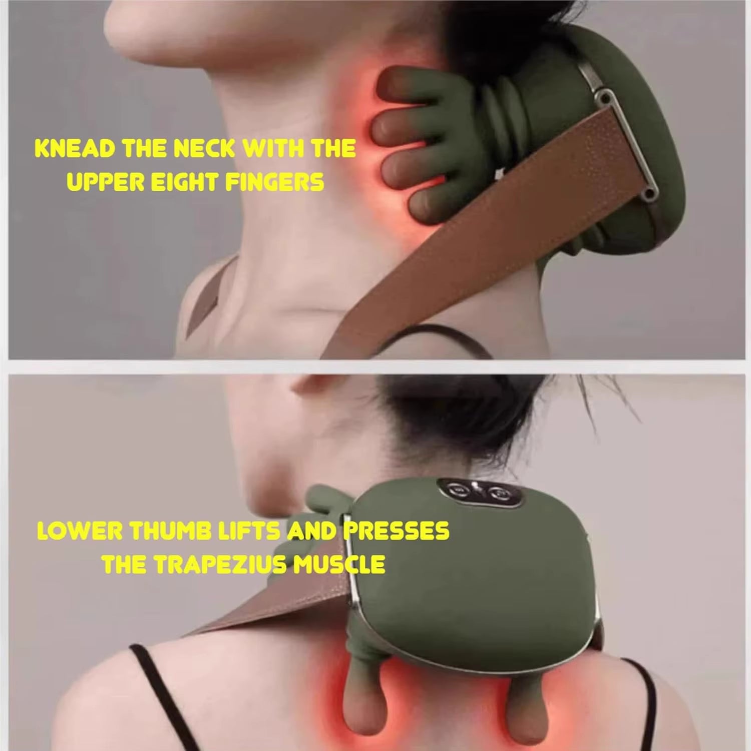 Body Massager for Neck and Shoulder Bionic Handheld Metal & Plastic Design